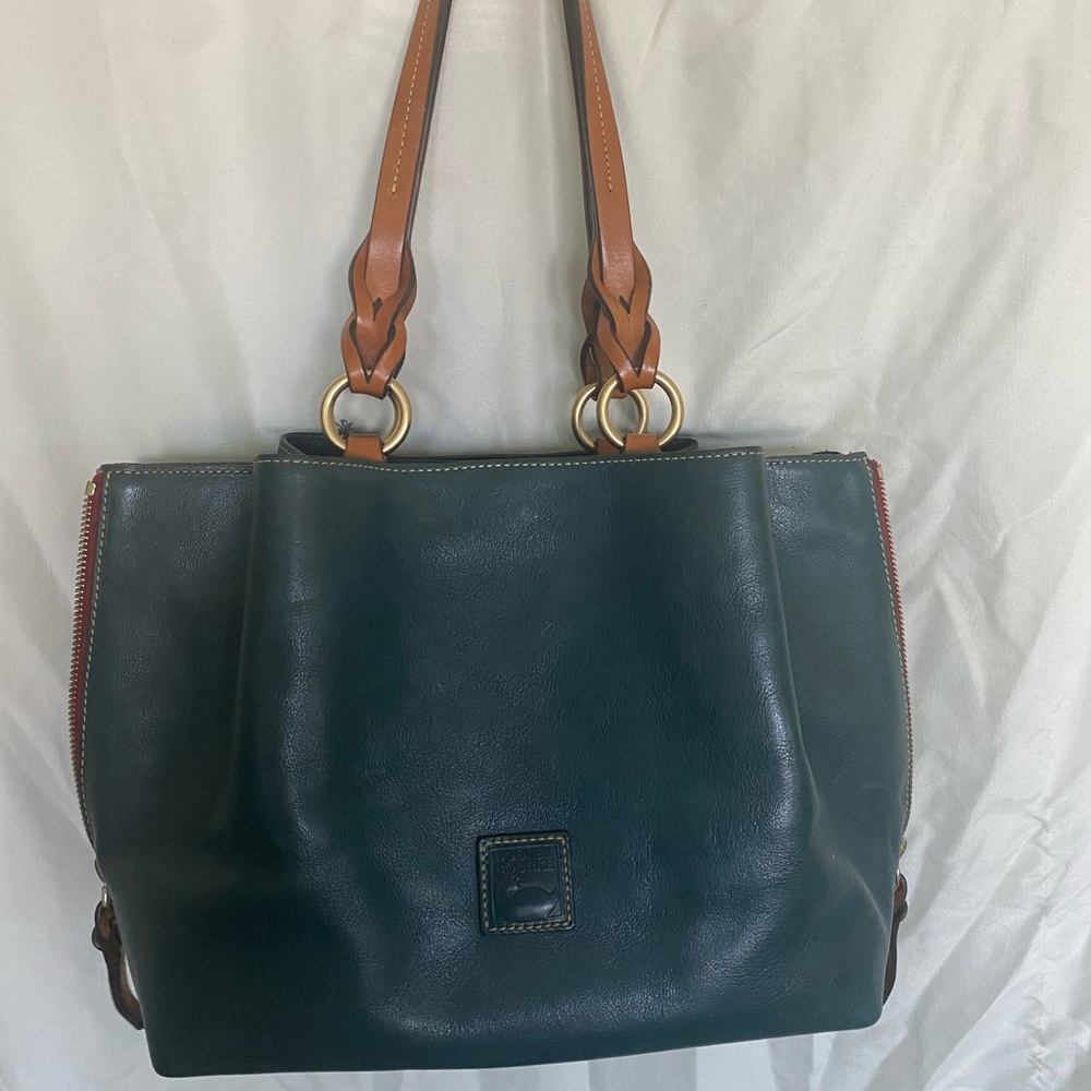 Dooney tote with braided handle